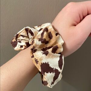 Leopard Print Scrunchie